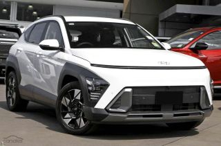 2025 Hyundai Kona Elite SUV (Atlas White) New Car Thumbnail